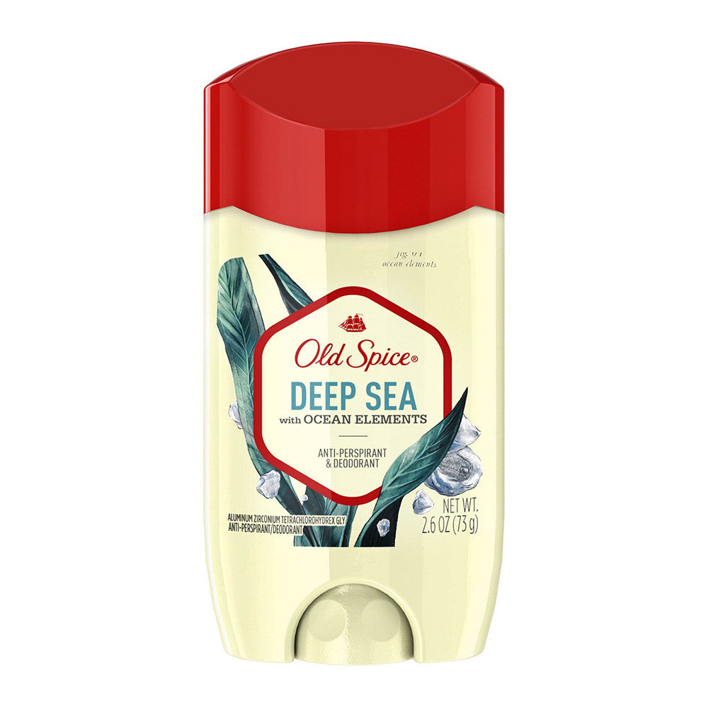 Old Spice Invisible Solid Antiperspirant and Deodorant for Men, Deep Sea, 2.6 Oz
